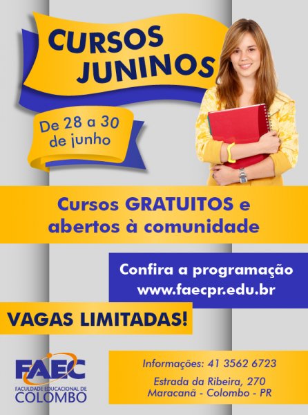 CURSOS JUNINOS 2016 - FAEC