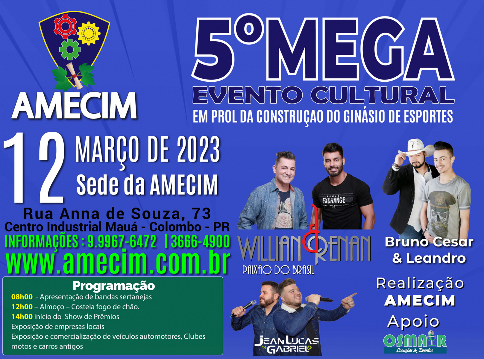 5º. Mega Evento Cultural da Amecim